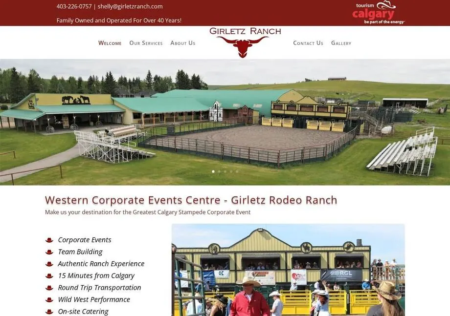 Girletz Ranch Rodeo website designed by Ravalak Web Solutions
