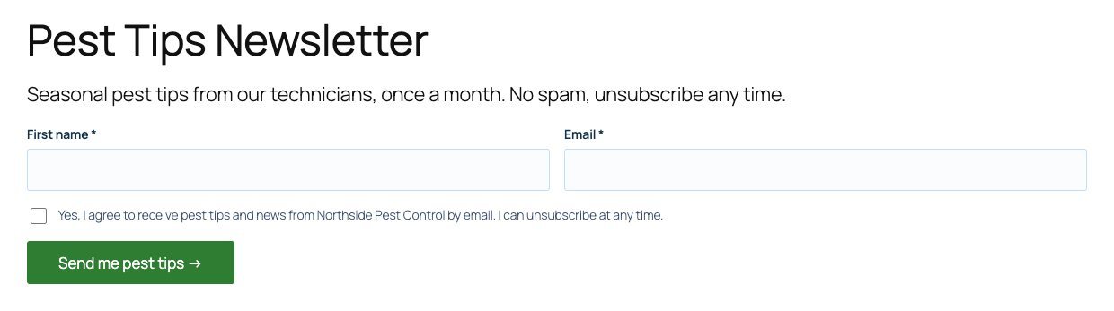 A signup form with an unticked consent checkbox.